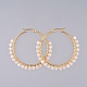 Boucles d'oreilles en perles X-EJEW-JE03830-01-2