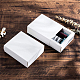 折りたたみ可能な紙の引き出しボックス  スライドギフトボックス  クリスマスラッピングギフト用  パーティー  結婚式  長方形  ホワイト  12.8x11x4.3cm CON-BC0005-97B-4