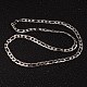 304 Stainless Steel Figaro Chains Necklaces and Bracelets Jewelry Sets SJEW-L430-07P-3