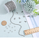 Набор для изготовления браслета из цепочки и ожерелья с цепочкой «сделай сам» DIY-SC0022-12-3