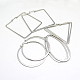 Fashion Stainless Steel Jewelry Hoop Earrings EJEW-G052-M-1