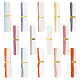 Ahadermaker 14m 14 Arten flache Buchstirnbänder aus Polyester und Baumwolle OCOR-GA0001-49-8