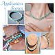 Arricraft 5 brins 5 styles brins de perles synthétiques turquoises TURQ-AR0001-40-6