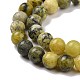 Brins de perles turquoise jaune naturel (jaspe) G-Q462-6mm-22-7