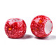 Grosses perles acryliques peintes à la bombe opaques MACR-S272-65-4