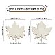 GORGECRAFT 20PCS Unfinished Wooden Maple Leaf Cutouts Craft Blank Wood Slices Hanging Ornaments Ornaments Gift Tags with Holes Fall Leaf DIY Decor Supplies for Fall Harvest Thanksgiving Christmas WOCR-GF0001-01-2