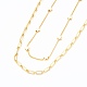 Brass Double Layer Necklaces NJEW-JN03144-2