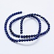 Filo di Perle lapis lazuli naturali  G-E465-4mm-01-2