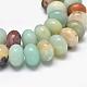 Rondelle Natural Flower Amazonite Beads Strands G-K094-12x8mm-A-1