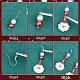 Kit per fare orecchini per il giorno di natale di sunnyclue DIY-SC0021-93-6