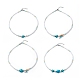 Set di collane di perline turchesi sintetiche colorate in stile 4 pz 4 con perle naturali e conchiglie NJEW-JN04039-1