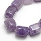 Natural Faceted Amethyst Column Bead Strands G-L174-14A-2