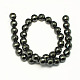 Non-magnetic Synthetic Hematite Beads Strands G-S084-8mm-2
