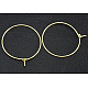 Brass Wine Glass Charm Rings Hoop Earrings X-EC067-1G-1