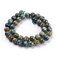 Brins de perles turquoises africaines naturelles (jaspe) X-TURQ-G037-10mm-2