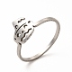 304 anello da dito a forma di zucca di Halloween in acciaio inossidabile per donna RJEW-K239-02P-3
