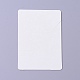厚紙のネックレスのディスプレイカード  ガーランド模様と単語の長方形はあなたを愛して  ホワイト  6.95x5x0.05cm CDIS-F002-10B-2