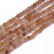 Natürliche sunstone Perlen Stränge G-F596-23-2mm-1