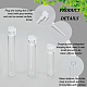PandaHall Elite 150 Sets 3 Styles Clear Glass Bottles MRMJ-PH0001-76-4