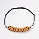 (vente de bijoux fêtes d'usine) colliers de perles de roche de lave NJEW-D204-04-1