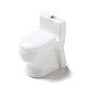 オペーク樹脂カボション  トイレ  ホワイト  22x13.5x20mm CRES-M014-04-2