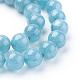 Brins de perles de quartz bleu naturel G-O047-07-8mm-3