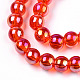 Electroplate Transparent Glass Beads Strands GLAA-T032-T4mm-AB09-2