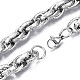 201 Stainless Steel Rope Chain Bracelet for Men Women BJEW-S057-69-3