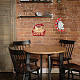 ヴィンテージメタルブリキサイン  バーの鉄の壁の装飾  レストラン  カフェ・パブ  他人  270x245x5mm AJEW-WH0409-013-5