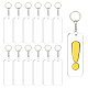 BENECREAT DIY Transparent Acrylic Keychain Clasps Making Kits DIY-BC0001-66-1