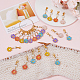 SUNNYCLUE 1 Box 30Pcs Stitch Markers Crochet Stitch Marker Daisy Flower Charms Pearl Beads Zipper Pull Clip On Removable Lobster Claw Clasp Charm Locking Knitting Markers for Weaving Sewing Quilting DIY-SC0021-24-4