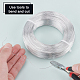 BENECREAT 1492 Feet 22 Gauge(0.6mm) Silver Wire Bendable Metal Sculpting Wire for Beading Jewelry Making Art and Craft Project AW-BC0003-18P-4
