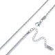 304 Halskette aus Edelstahlseilketten für Männer und Frauen NJEW-N052-01P-2