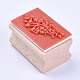 木の切手  イデシアポリカルパの長方形  バリーウッド  40x27x25mm AJEW-WH0085-A03-2