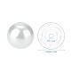 Perles rondes en perles de verre blanc de 4mm minuscule satin pour la fabrication de bijoux HY-PH0002-01-B-3