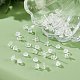Nbeads 40 Sets 2 Style Tiny Resin Flower & Clover Stud Earrings with Ear Nut for Women EJEW-NB0001-08-6