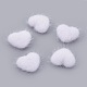 Faux Mink Fur Covered Cabochons WOVE-F021-05S-09-1