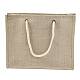 Jute Tote Bags Soft Cotton Handles Laminated Interior ABAG-F003-08A-4
