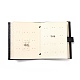 Livre pliable de support de boucle d'oreille en cuir d'unité centrale portatif LBOX-H001-01-1