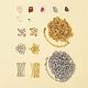 Brins de perles de pierre mélangées naturelles bricolage et perles acryliques rondes de placage DIY-FS0001-16-3