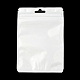 プラスチック包装yinyangジップロックバッグ  トップセルフシールパウチ  長方形  ホワイト  14.8x10.5x0.24cm OPP-F001-04B-3