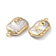 Colgantes de perlas keshi barrocas naturales PEAR-M012-01G-2