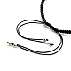 Paar verstellbare Nylonfaden geflochtene Perlen Armbänder BJEW-JB05449-6