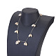 Kaurimuschel Perlen Anhänger Halsketten NJEW-JN02282-3