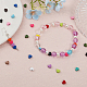 Chgcraft 60pcs 15 couleurs coeur perles en alliage peint par pulvérisation FIND-CA0008-02-4