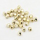 Plating Plastic Acrylic Faceted Round Beads PACR-L002-4mm-G-1