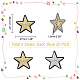 Ahadermaker 40 pièces 2 style étoile motif tissu informatisé broderie fer sur/coudre sur les patchs PATC-GA0001-07-2