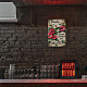 Globleland ヴィンテージメタルブリキ看板 面白いレトロガーデンカレンダー 金属壁装飾 装飾ブリキ看板 アートプラークポスター 8×12インチ/20x30cm ホームキッチンバークラブ装飾用 AJEW-WH0189-164-7
