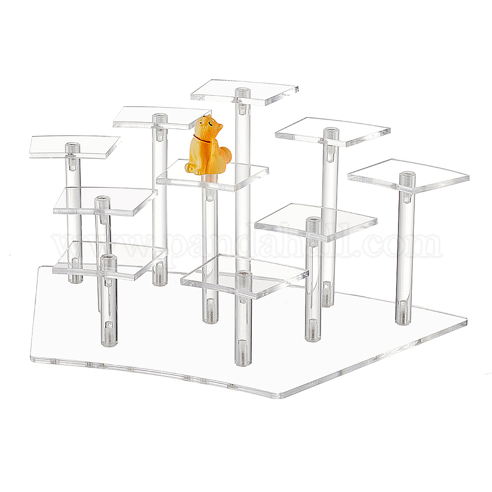 Wholesale NBEADS 10 Tiers Acrylic Display Riser Stand