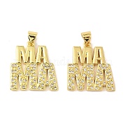 Латунные микро проложить кубического циркония подвески KK-M324-02I-G